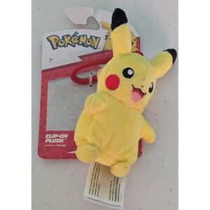 Pokemon Pikachu Clip On Back Pack Bag 4 in. Plush Nintendo Creatures/ Game Freak